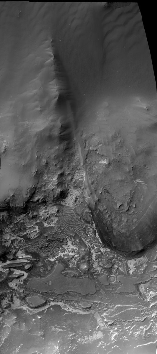 Light-Toned Layering in Noctis Region Pit