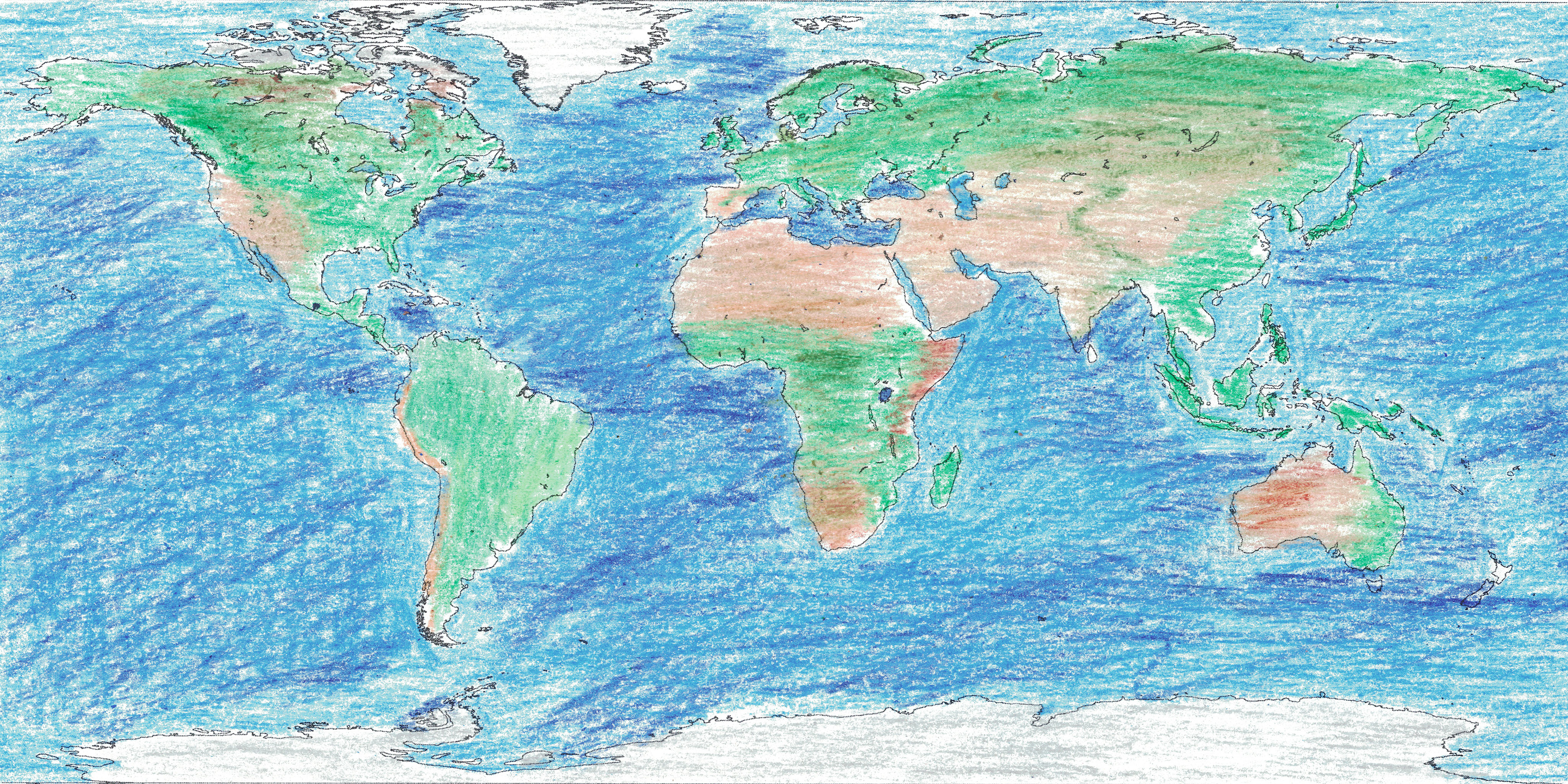 globe drawing for earth day ccny planetarium
