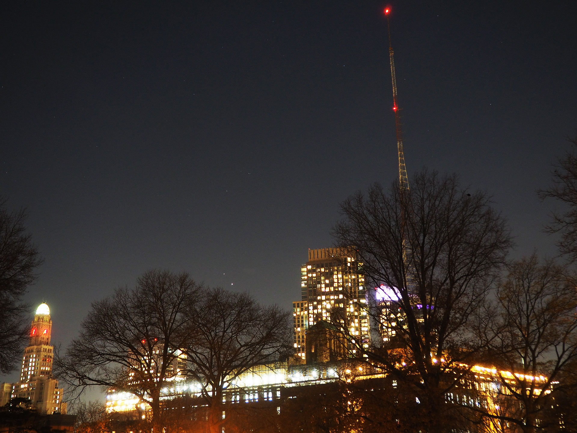 great conjunction jupiter saturn 2020 from fort greene park