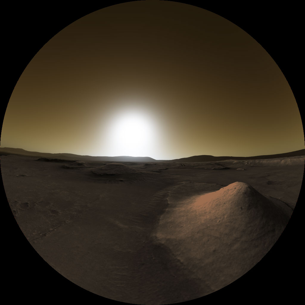 Sunset on Mars